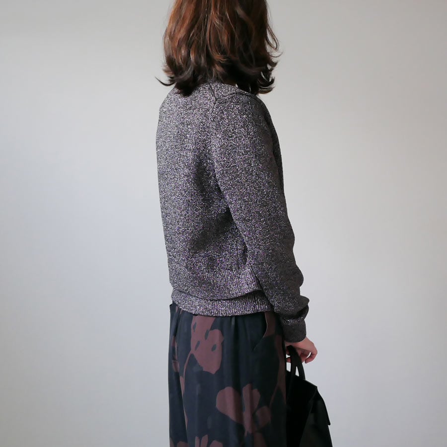 SACRA サクラ|GLOSSY LILY CARDIGAN|124540081|CHARC SACRA サクラ|GLOSSY LILY CARDIGAN|124540081|CHARC