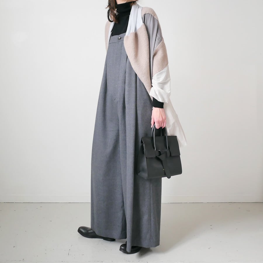 sacra サロペット SACRA サクラ|SUPER FINE SAXONY SALOPETTE|12450705