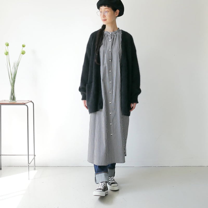 【美品】イエナ取扱ブランドC.T.PLAGE ラクーンロングカーディガン C.T.plage｜シーティープラージュ｜ラクーンカーディガン｜CT20347
