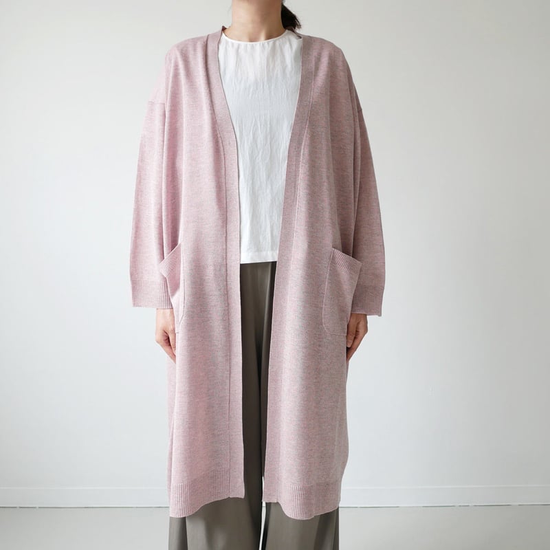 SACRA｜ サクラ ｜ MIX COLOR YARN ロングカーディガン｜RED｜1182