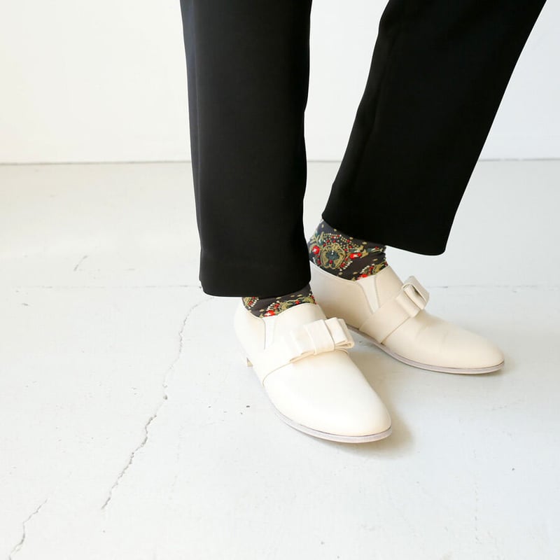 chausser｜ショセ｜サイドゴアリボンベルトスリッポン｜C-2252｜IVORY