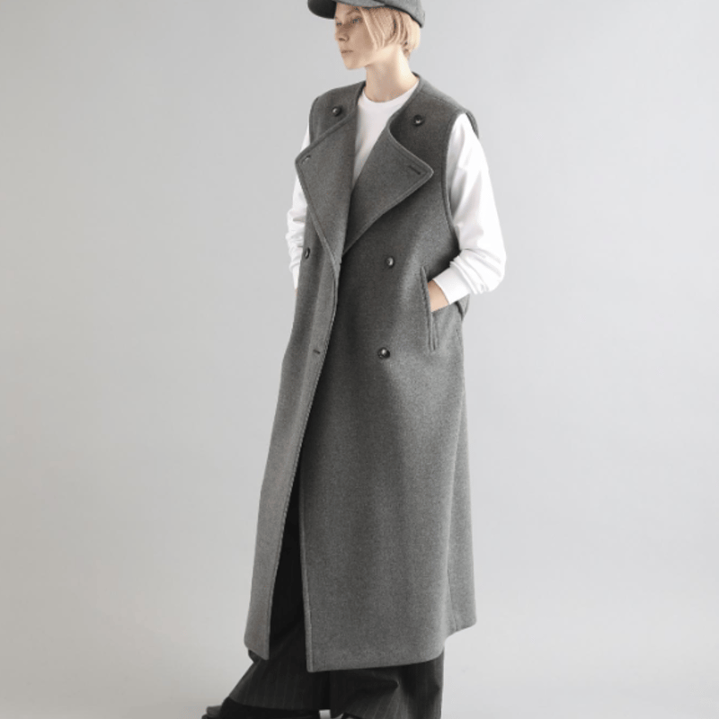 SACRA サクラ｜SUPERIOR LAMBS MELTON GILET｜12450406