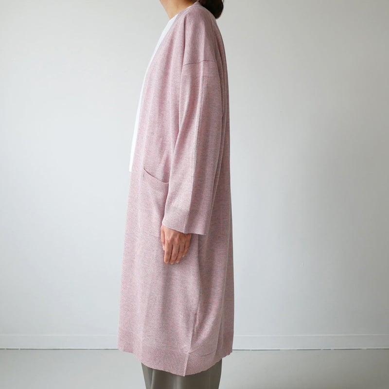 SACRA｜ サクラ ｜ MIX COLOR YARN ロングカーディガン｜RED｜1182