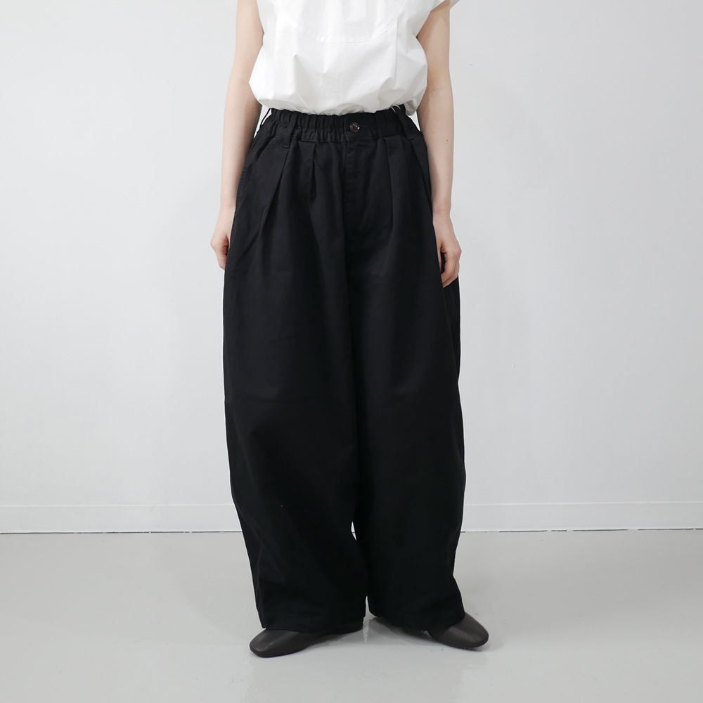 HARVESTY ｜ハーベスティ | チノクロスサーカスパンツ | BLACK |