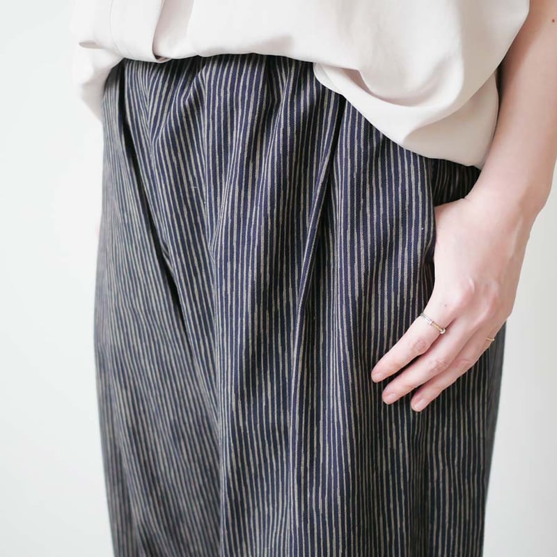 Kasurira　カスリラ　濃紺　ウエストゴム　カジュアルパンツ　M～L カスリラ オンラインショップ