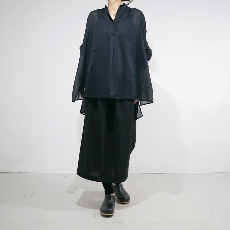 SACRA｜サクラ ｜FINE COTTON LAWN TOP|123118071|NAVY