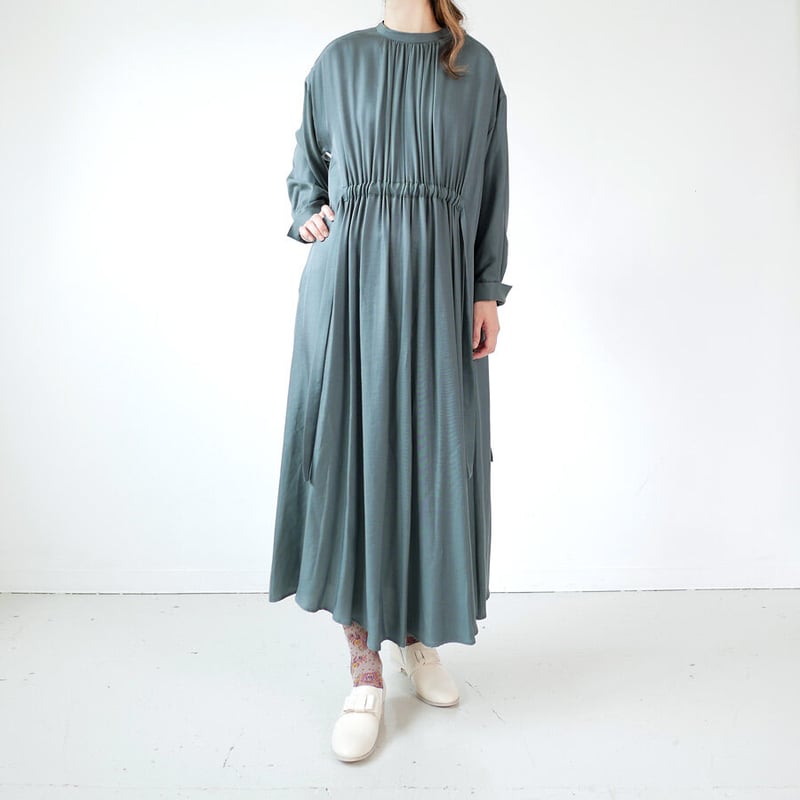 SACRA ｜ サクラ｜TRIACE VINTAGE TWILL OP ギャザーワンピース｜1