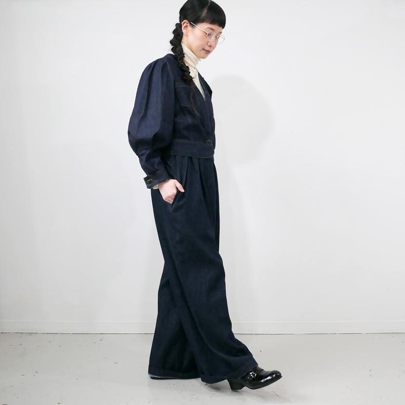 スースースー　sisisi ブラック　セットアップ　フォーマル　オケージョン si-si-si comfort｜スースースー｜WIDE OVERALLS｜2024-AW11