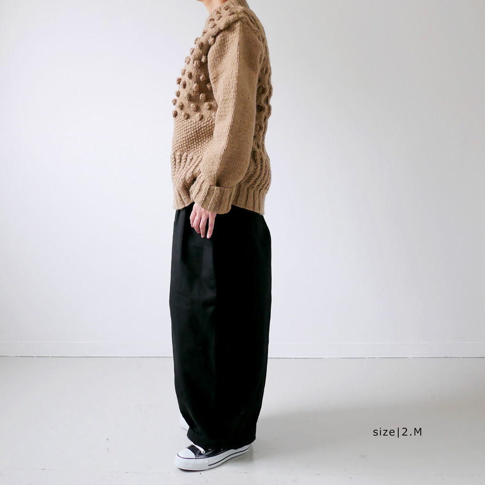 HARVESTY｜ハーベスティ｜ケーブルニットプルオーバー ｜BEIGE｜A51803