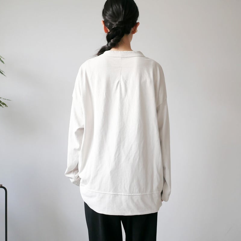 FIRMUM|フィルマム|製品染 20/-スパンポリエステル天竺クルーネックカットソー|RB_ FIRMUM|フィルマム|製品染 20/-スパンポリエステル天竺クルーネックカットソー|RB_