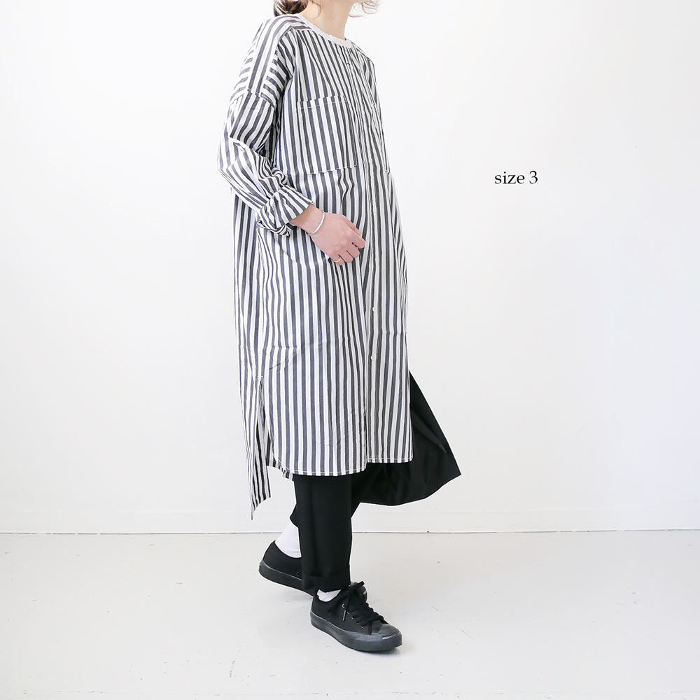 UNIVERSAL TISSU｜ ティシュ｜タイプライターワーキングロングシャツ
