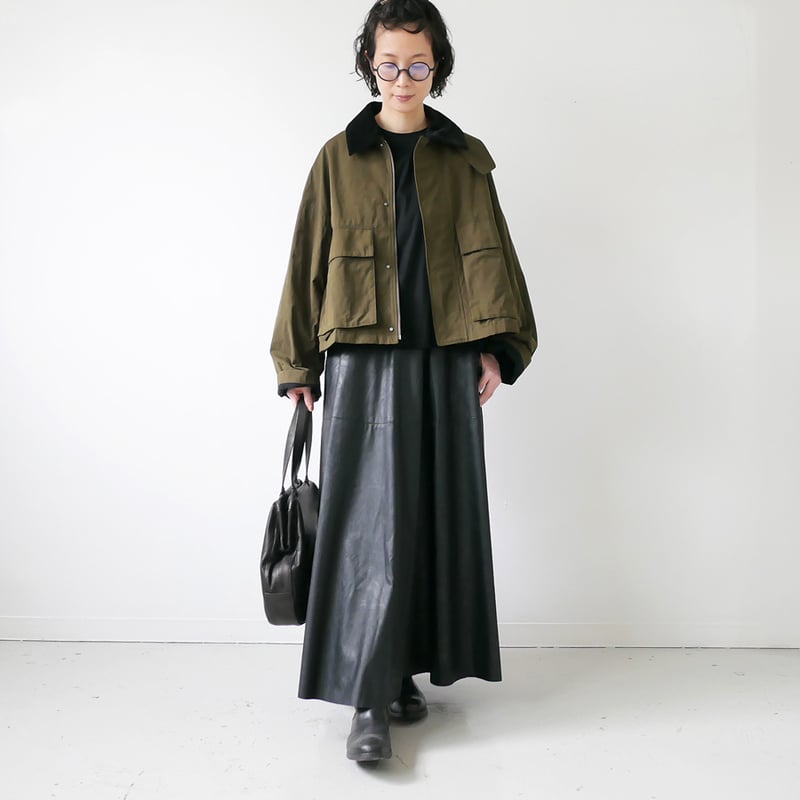 SACRA｜サクラ ｜WAXED HIGH DENSITY CLOTH SHORT JACKE