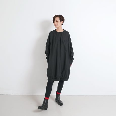 HARVESTY ｜ ハーベスティ |   EGG DRESSエッグワンピース | BLACK |A41802