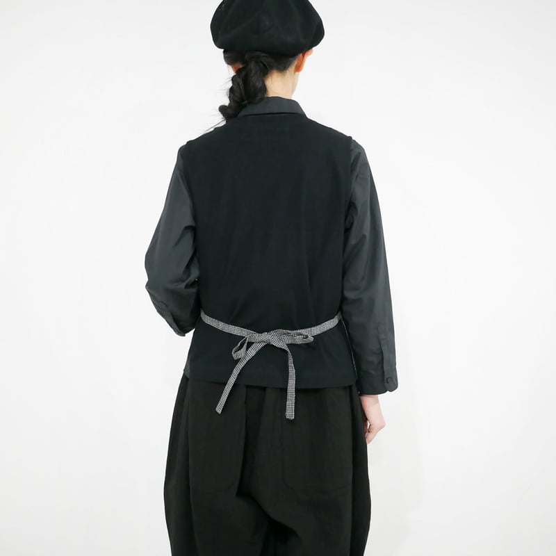 スースースーコンフォートヘヴィリネンツイルブラック ジャケット サイズ38 スースースーコンフォートヘヴィリネンツイルブラック