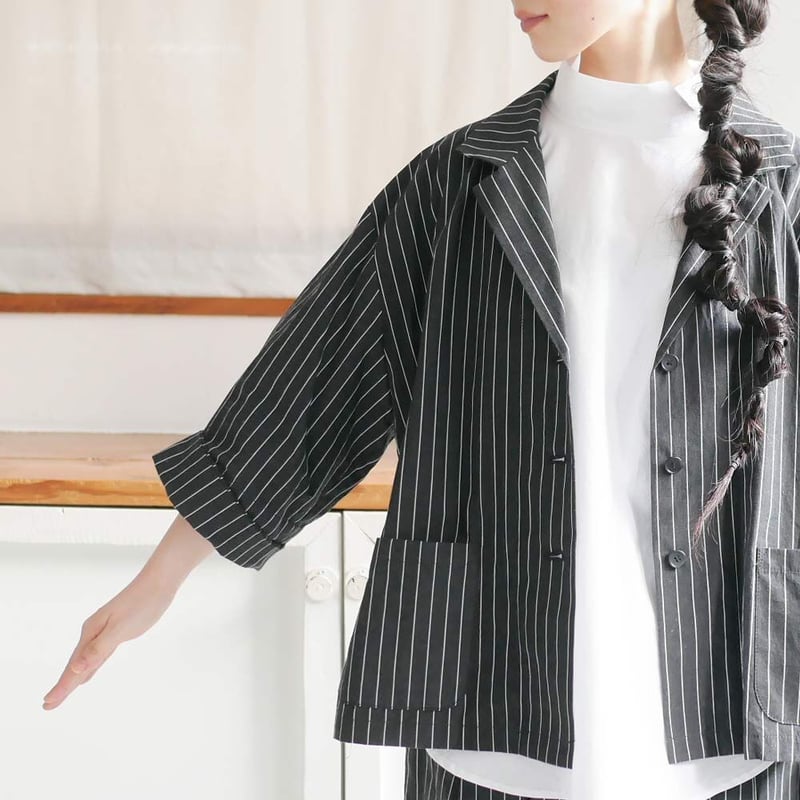 【美品】 si-si-si comfort リネンジャケット　 40 Si-Si-Si comfort｜スースースーコンフォート ｜コットンリネン