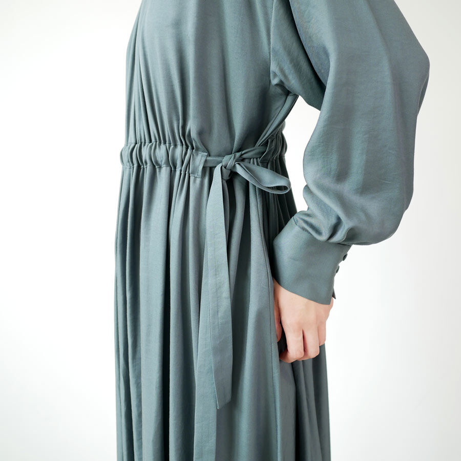 SACRA TRIACE VINTAGE TWILL OP ギャザーワンピース