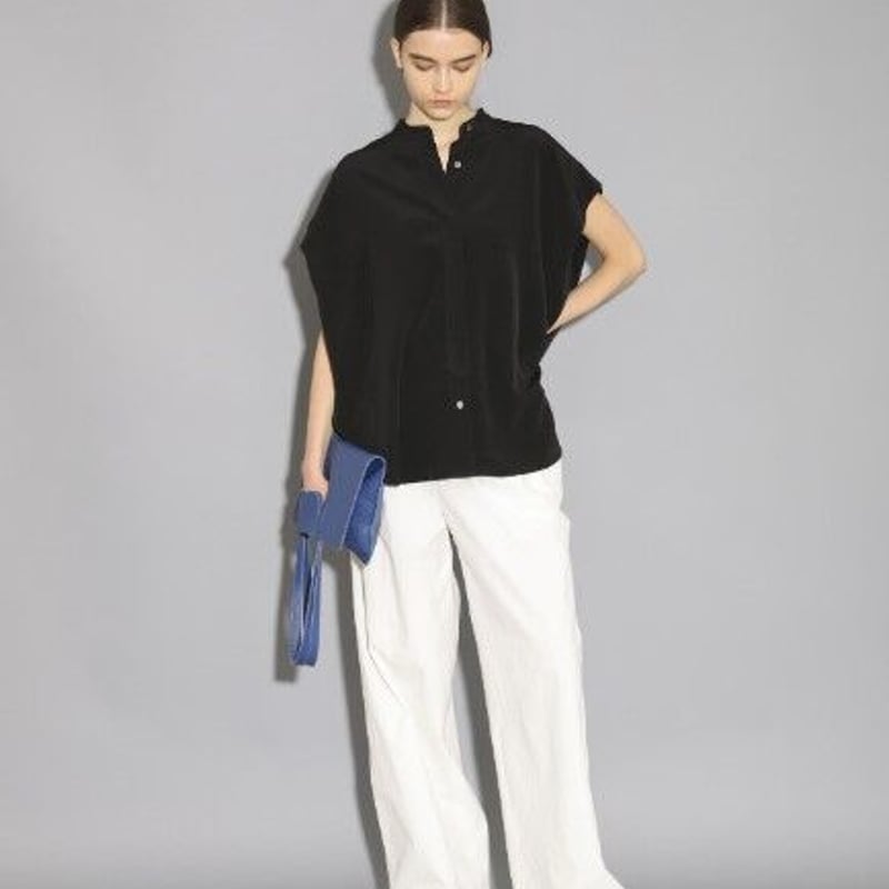 SACRA｜サクラ ｜TRIACE MICRO CREPE TOP|123213071|BLA