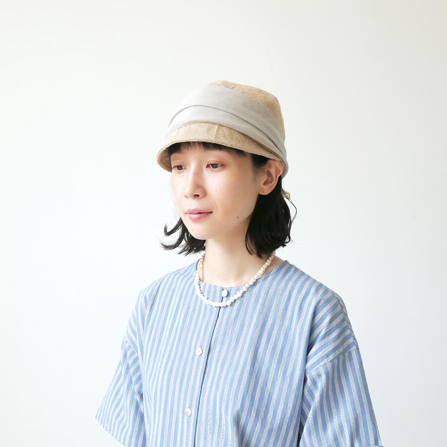 mature ha.｜マチュアーハ｜jute scarf cap｜ジュートスカーフ