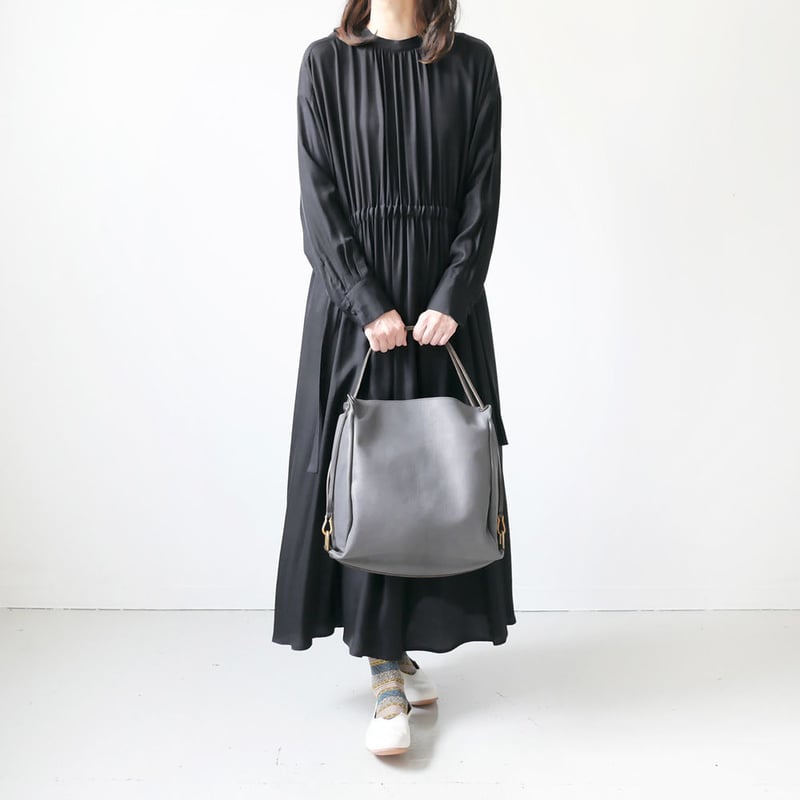 SACRA ｜ サクラ｜TRIACE VINTAGE TWILL OP ギャザーワンピース｜1