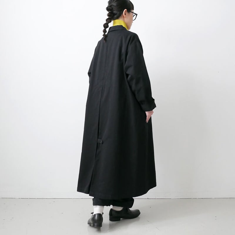 HARVESTY｜ ハーベスティ ｜チノクロス オーバーコート｜size 1｜BLACK ...