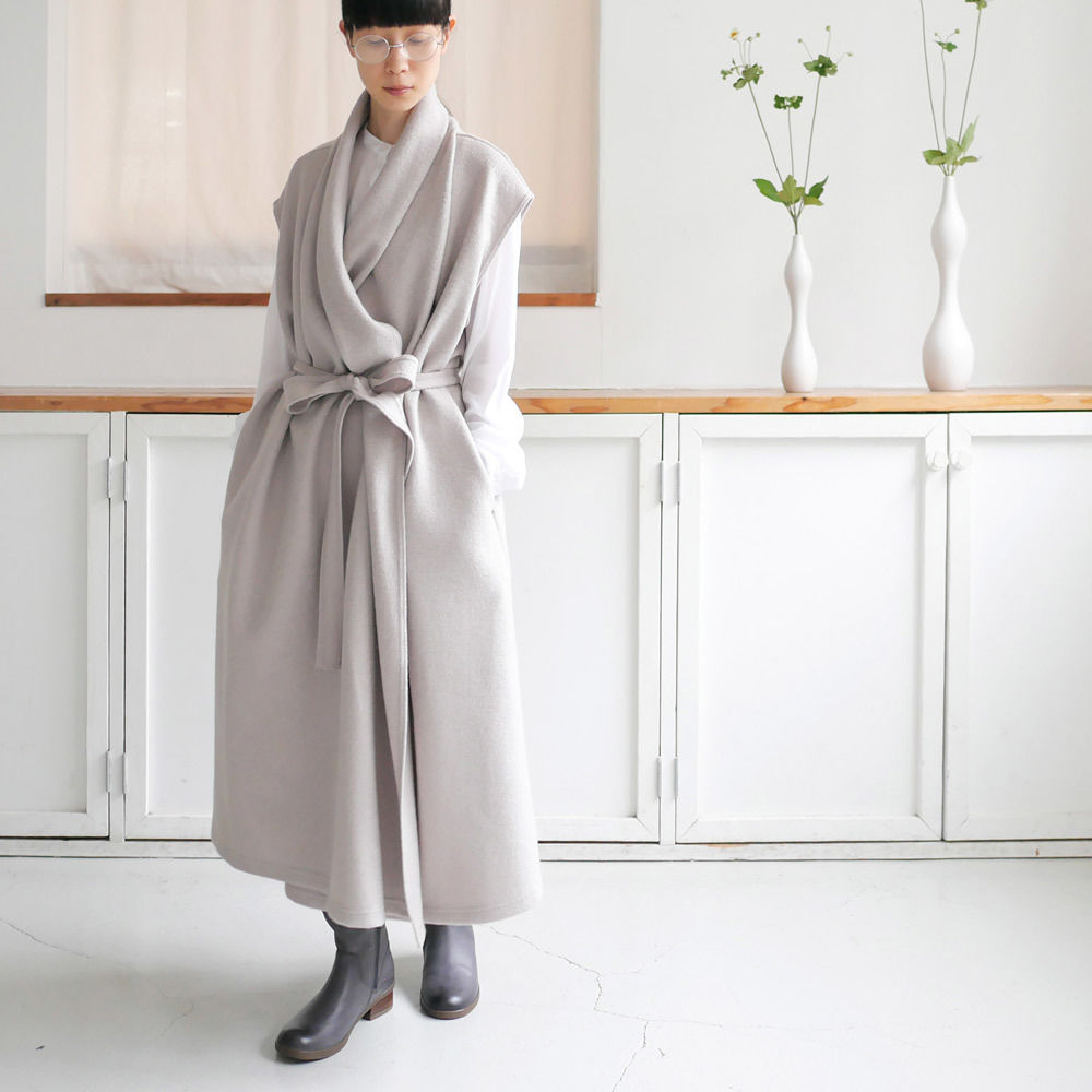 SI-HIRAI｜スーヒライ｜DRAPE-ROBE ドレープ ローブ｜CHAW19-4001S ｜BEIGE