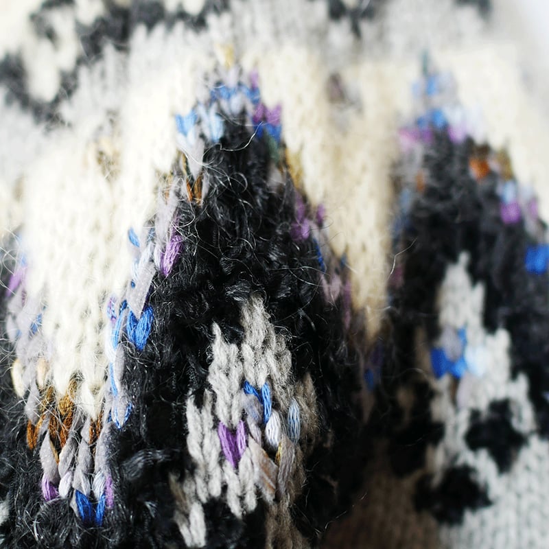 COOHEM ノルディックニット ブラック モヘヤ M 【公式通販】