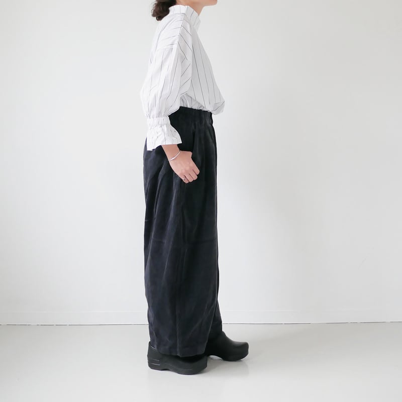 HARVESTY｜ハーベスティ｜コーデュロイサーカスパンツ｜A11716｜BLACK