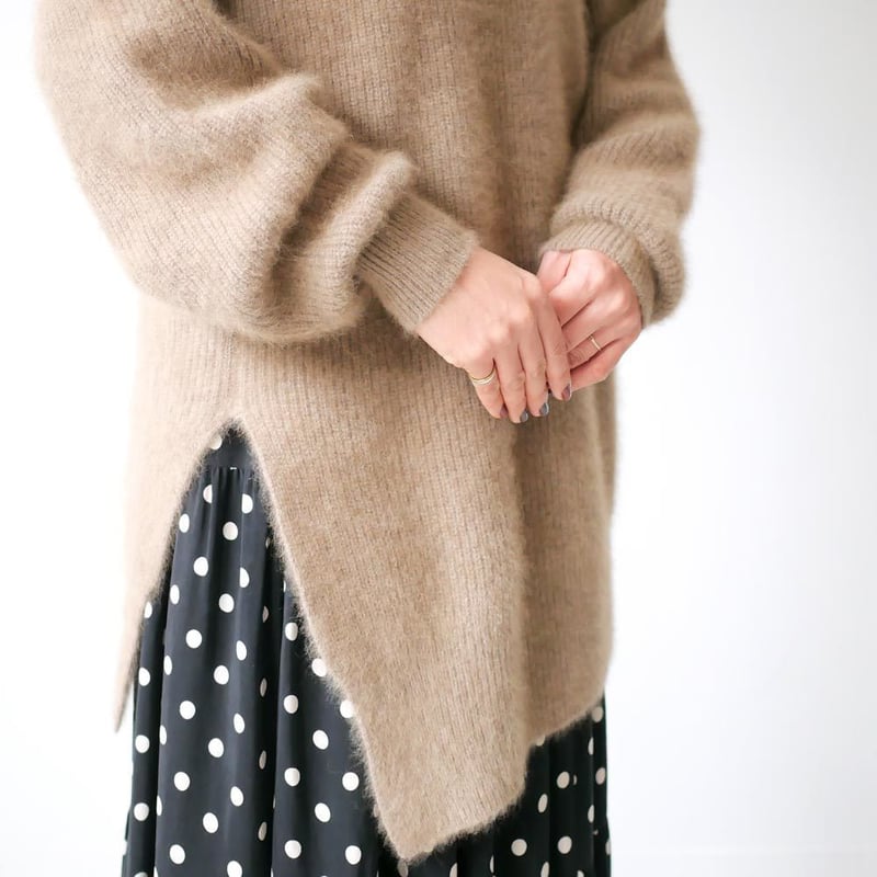 C.T.plage｜シーティープラージュ｜タートルネックラクーンニット