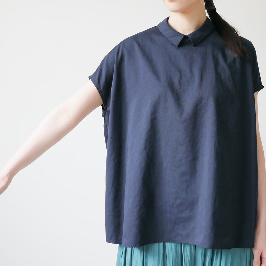 NO CONTROL AIR ショールカラーベスト クールマックス リネン混 NO CONTROL AIR ショールカラーベスト クールマックス リネン混