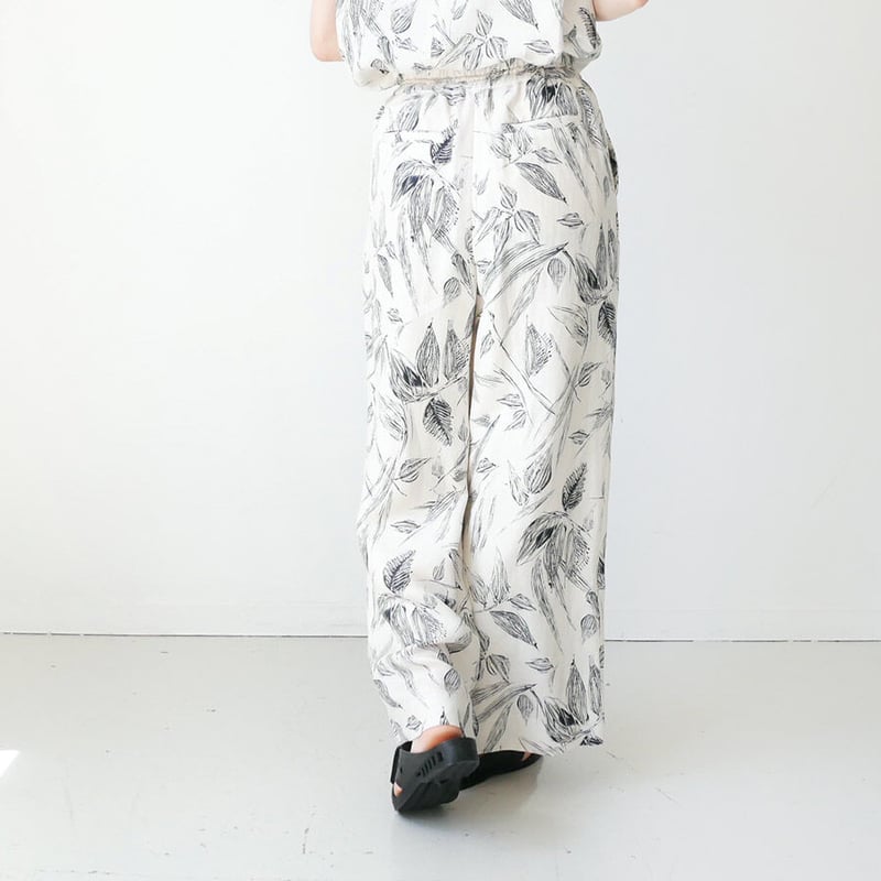 SACRA｜サクラ ｜MONO FLOWERS PANTS｜フラワーワイドパンツ｜121211