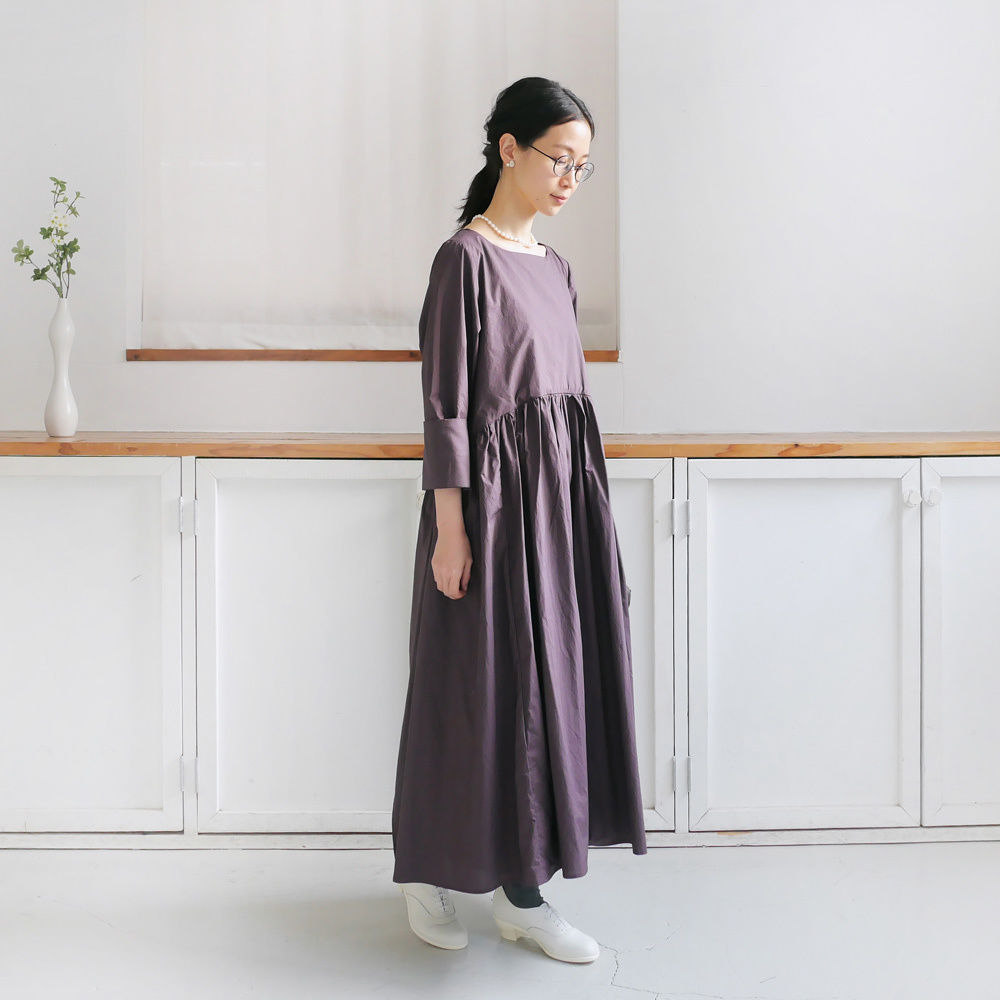 Alaris｜アラリス｜ガッシュ別注｜3Wayギャザーワンピース｜PURPLE｜OP 