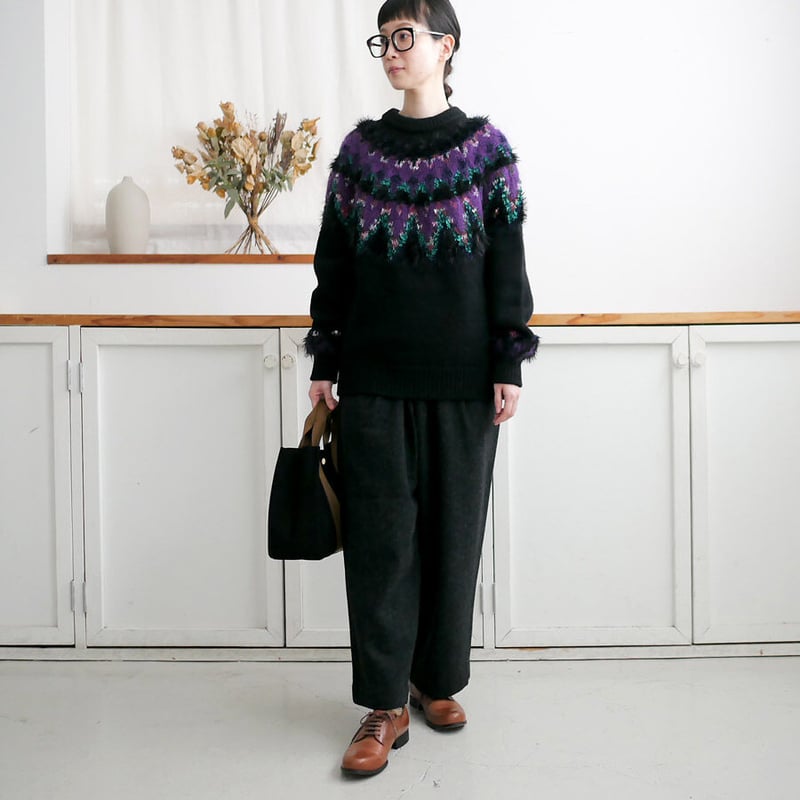 トップス [L] COOHEM - MOHAIR NORDIC KNIT SWEATER L] COOHEM - MOHAIR NORDIC KNIT SWEATER