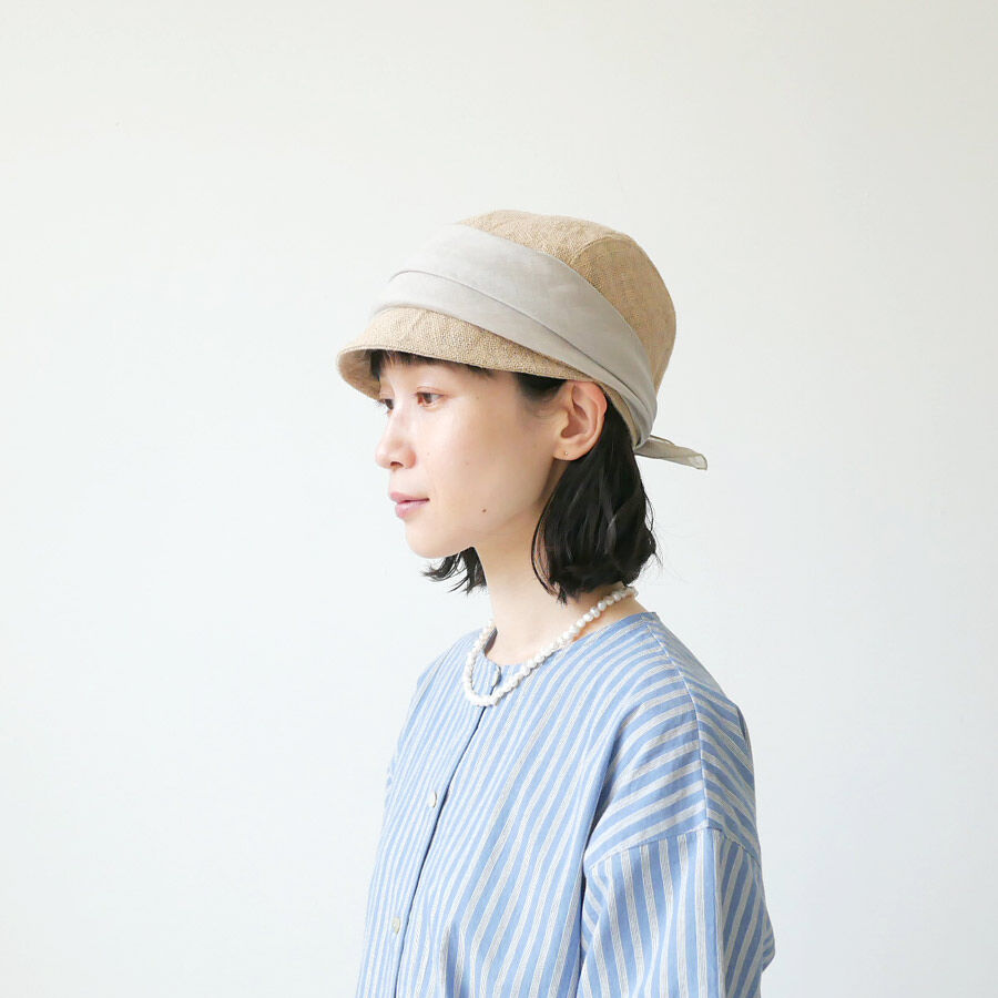 mature ha.:ローシルク キャップ mature ha.｜マチュアーハ】raw silk cap｜シルク×コットンの