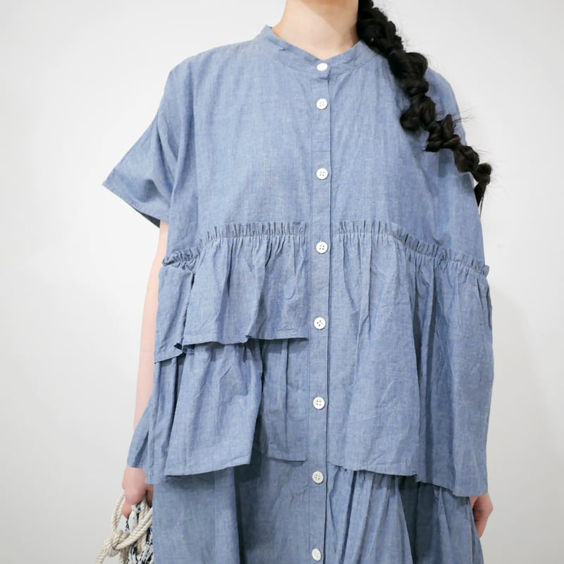 dahl'ia | ダリア |ティアードラッフルワンピース｜INDIGO｜DOP-230FC