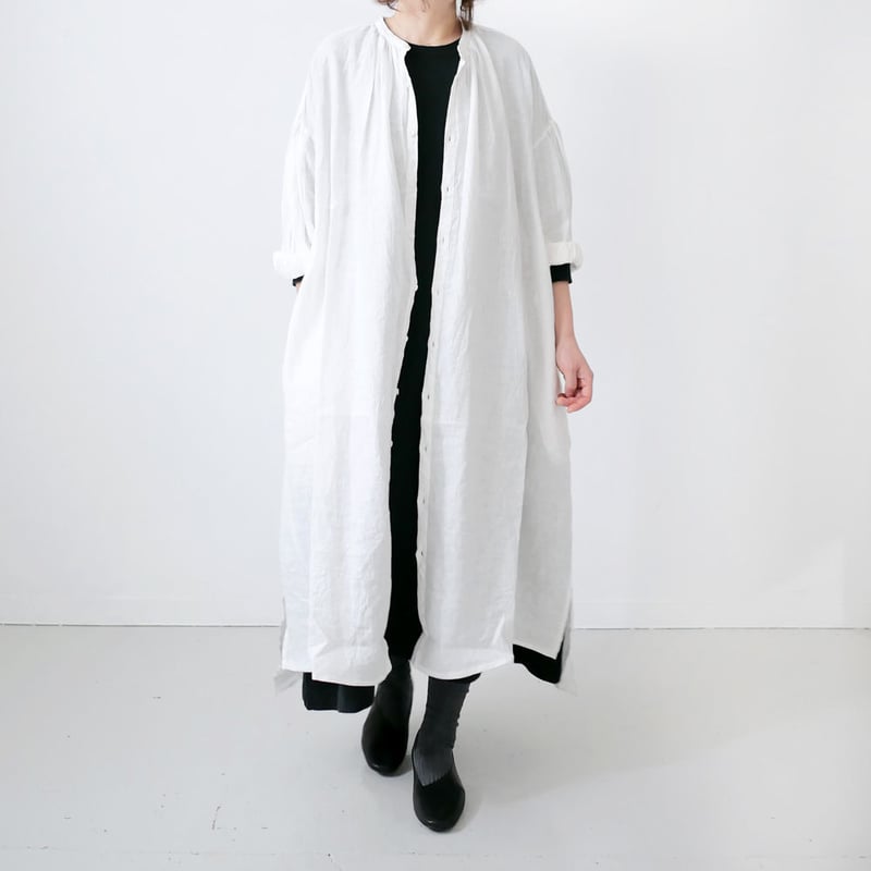 つぼね【未使用】UNIVERSAL TISSU リネンロングシャツ UNIVERSAL TISSU|ユニヴァーサルティシュ|フレンチリネン