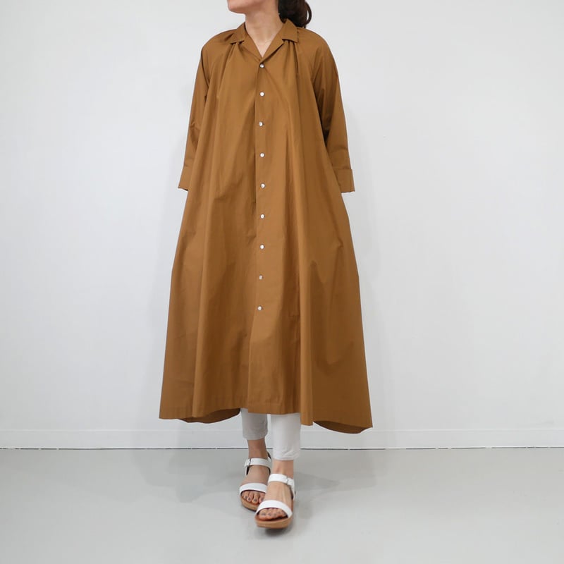 THE FACTORY ザ・ファクトリー タイプライター ギャザーワンピース