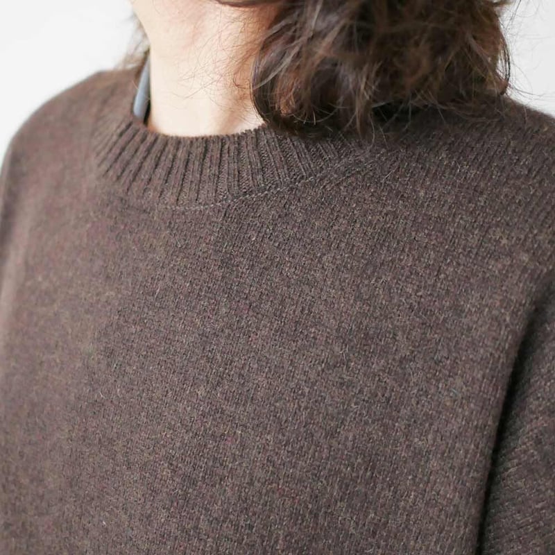 WIRROW｜ウィロウ｜カシミヤセーブルニットプルオーバー ｜4131149-220 