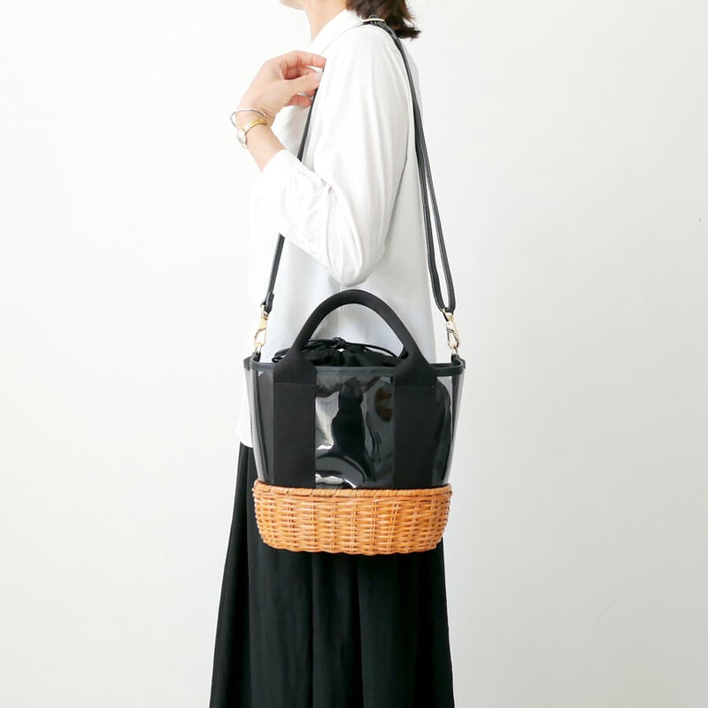 VIOLAd'ORO|ヴィオラドーロ |PVC×スプリットラタン2WAY VIOLAd'ORO|ヴィオラドーロ |PVC×スプリットラタン2WAY