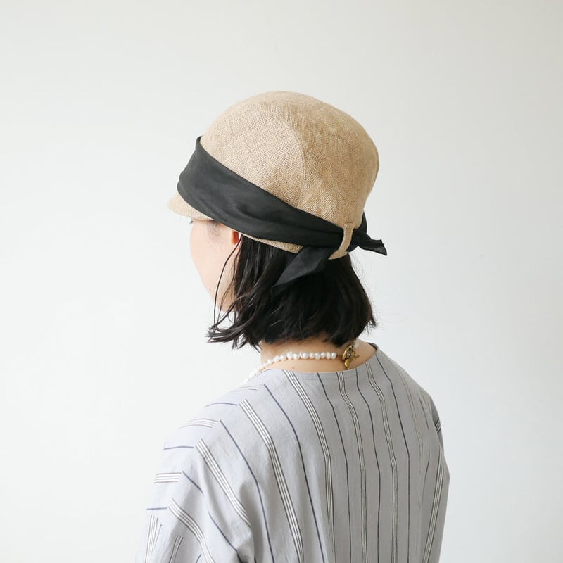 mature ha.｜マチュアーハ｜jute scarf cap｜ジュートスカーフ