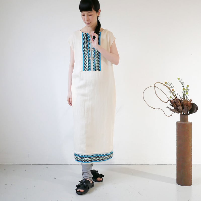 【極美品】COOHEM　コーヘン　ツイードワンピース　日本製　39000円 COOHEM| コーヘン | BOHEMIAN KNIT DETAIL ONE-PIECE｜1