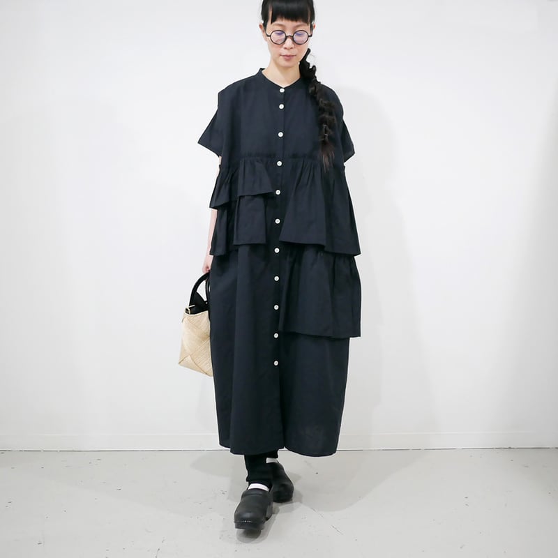 MOMO様　【美品】 dahl’ia　ダリア ワンピース dahl'ia | ダリア |ティアードラッフルワンピース｜BLACK ｜DOP