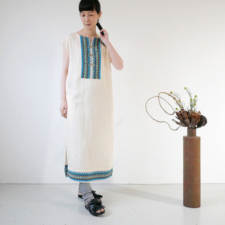 【極美品】COOHEM　コーヘン　ツイードワンピース　日本製　39000円 COOHEM| コーヘン | BOHEMIAN KNIT DETAIL ONE-PIECE｜1