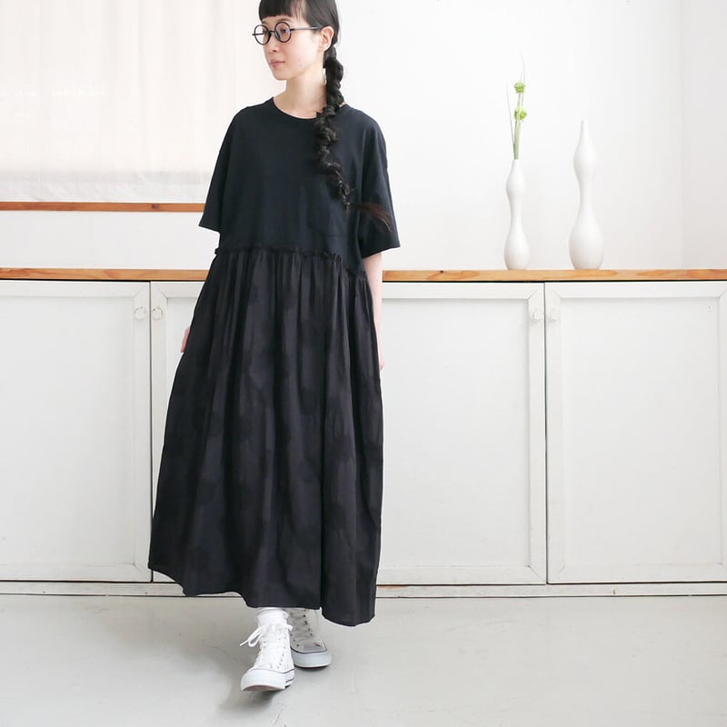 dahl'ia ｜ダリア ｜ リメイクウエスト切替えギャザーワンピース