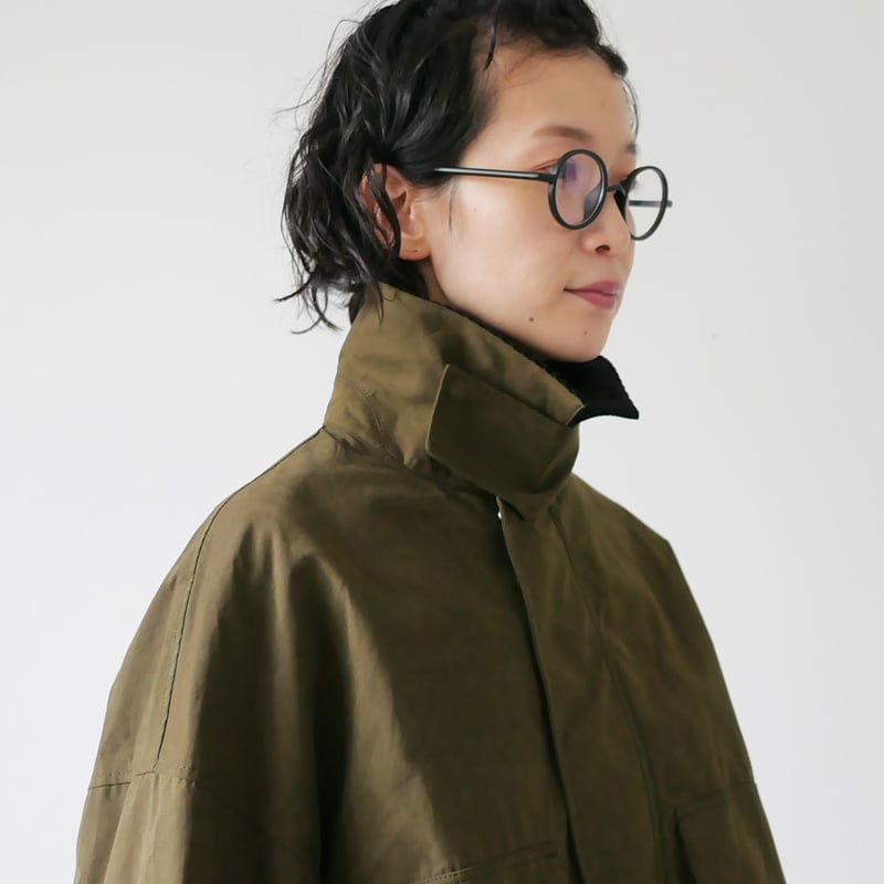 SACRA｜サクラ ｜WAXED HIGH DENSITY CLOTH SHORT JACKE
