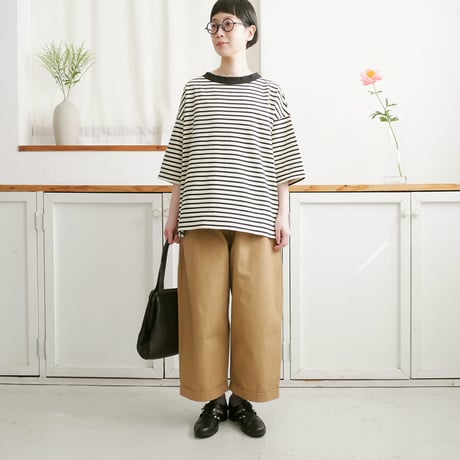 2022SS）FIRMUM オーガニックコットン強撚ウェザーシリンダーパンツ firmum | STORES