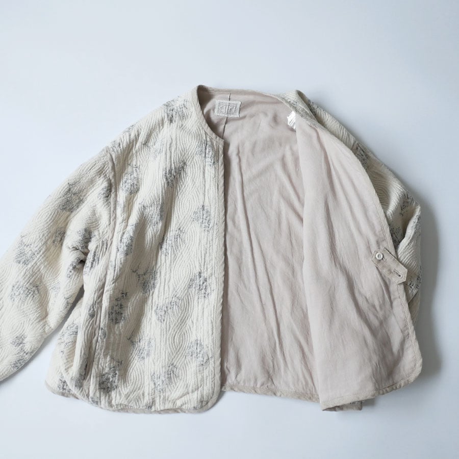 qiri ｜キリ｜flower quilt ジャカード ジャケット｜63-01-JK