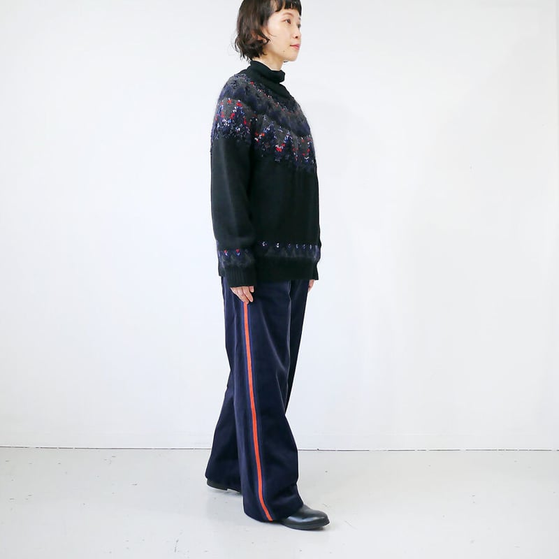 COOHEM| コーヘン | KNIT SIDELINE CORDUROY PANTS|サイド COOHEM| コーヘン | KNIT SIDELINE CORDUROY PANTS|サイド