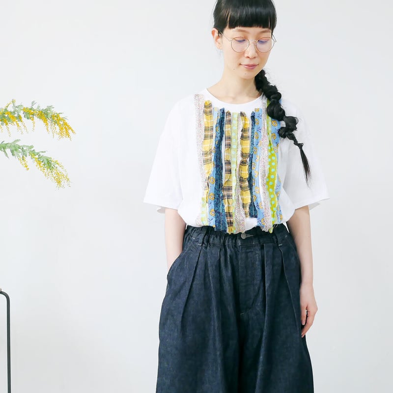 【Dahlia ダリア】デコレーションT dahl'ia ｜ダリア ｜デコレーション・リメイクTシャツ｜HD-100