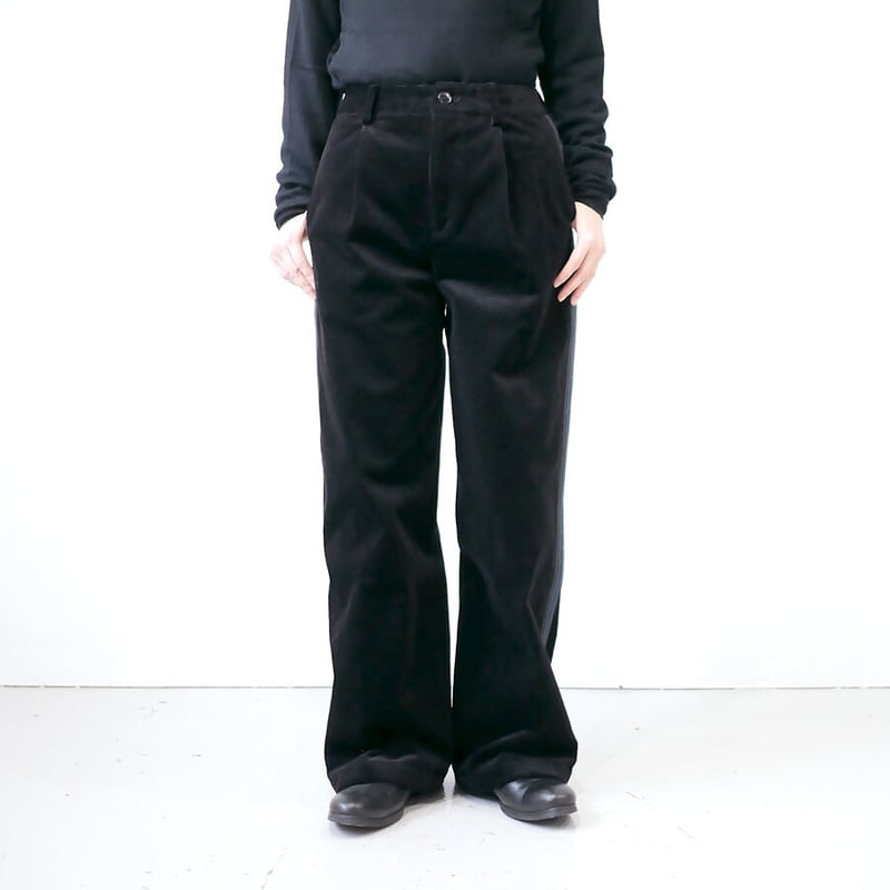 COOHEM| コーヘン | KNIT SIDELINE CORDUROY PANTS｜サイド