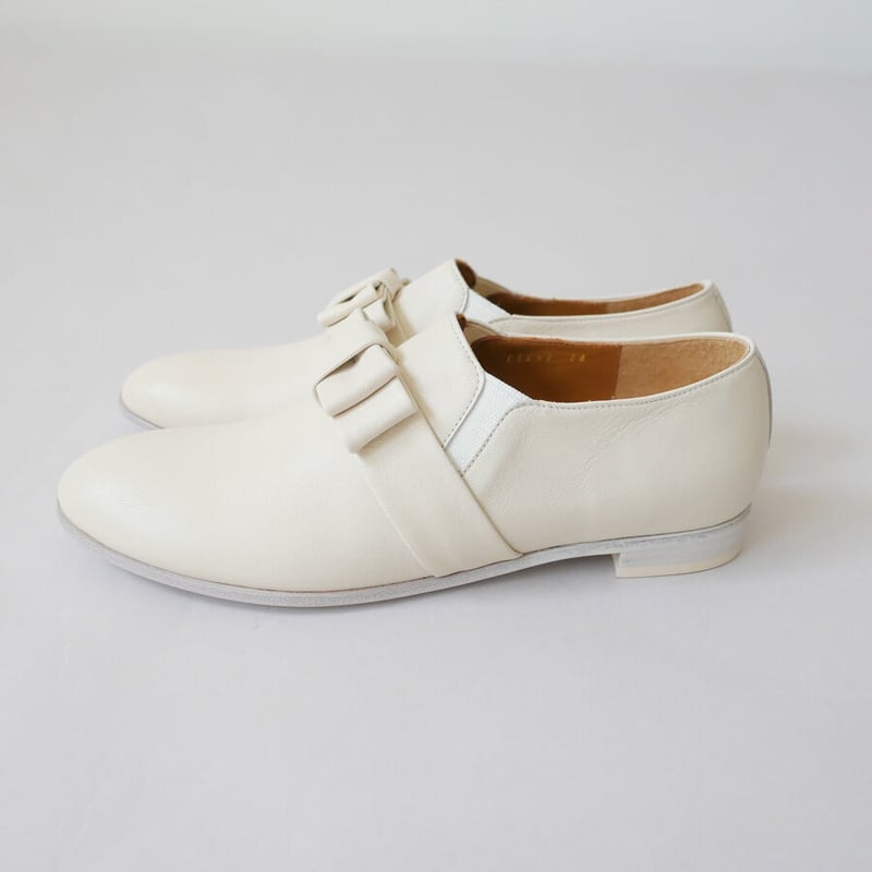 chausser｜ショセ｜サイドゴアリボンベルトスリッポン｜C-2252｜IVORY